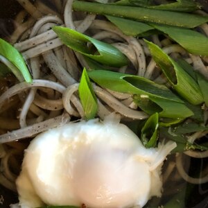 小松菜の蕎麦うどん⁈